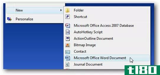 安装Office2007后，将word/Excel97-2003文档添加回“新建”上下文菜单