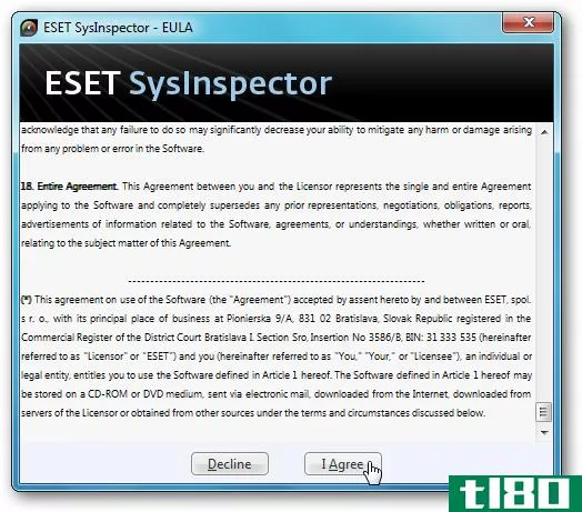 使用eset的sysinspector帮助解决电脑故障