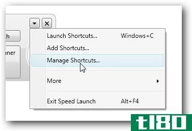 通过microsoft speed launch快速启动快捷方式