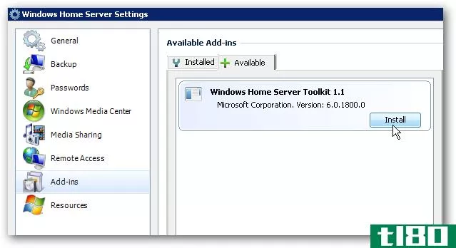 使用windows home server工具箱解决连接问题