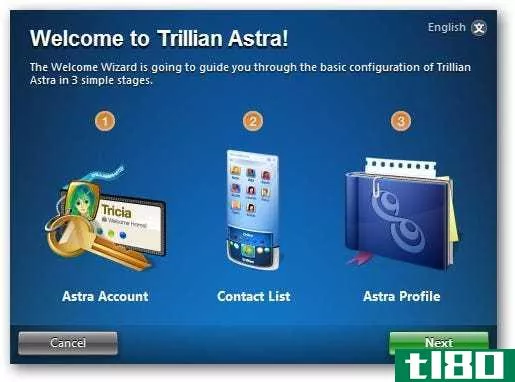 我与trillian astra建立了多个帐户