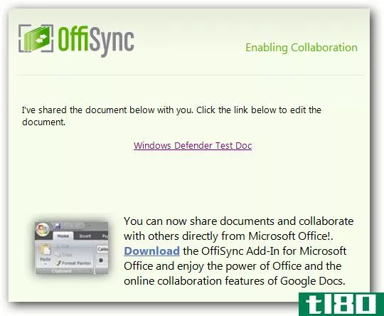 OfficeSync将google文档功能与ms office相结合