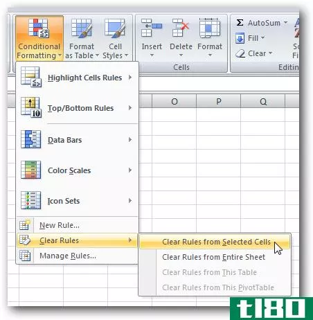 在Excel2007中使用条件单元格格式