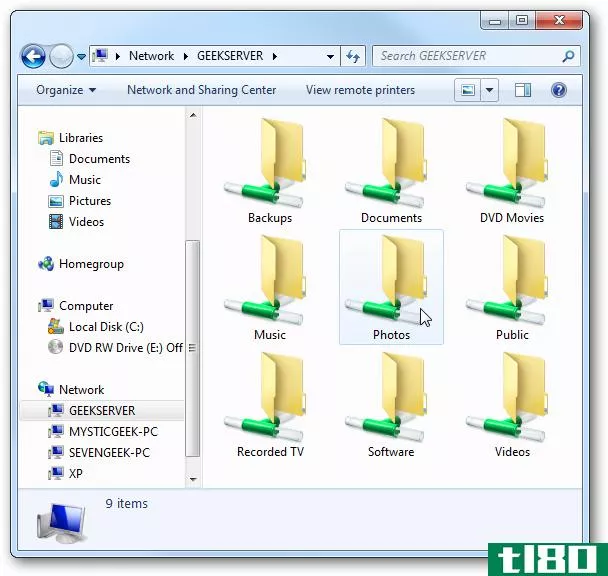 如何在windows home server上添加和管理共享文件夹