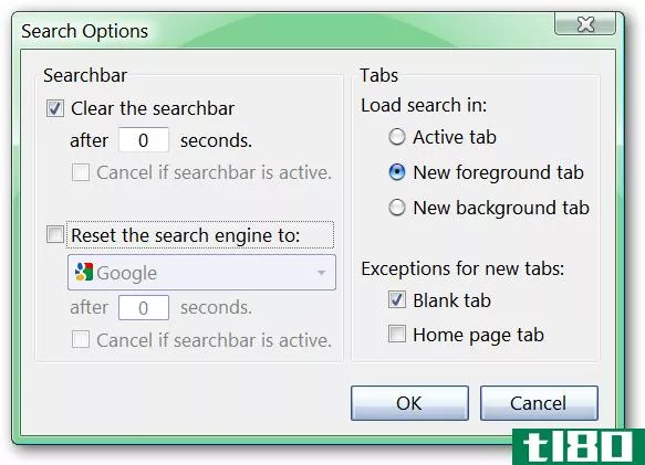 使用searchload选项修改firefox的搜索栏行为