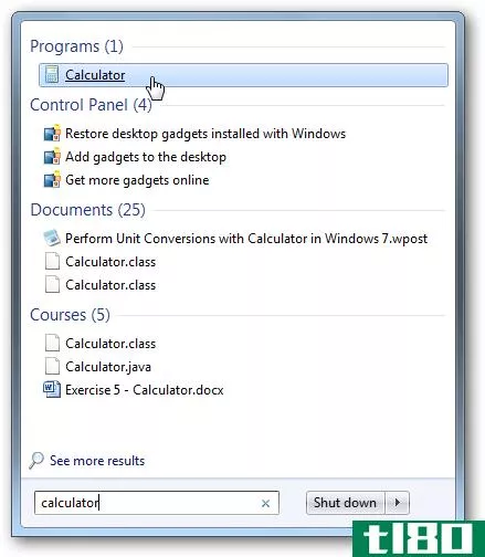 使用Windows7计算器执行单位转换