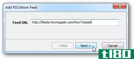 使用feed notifier获取rss提要的弹出通知