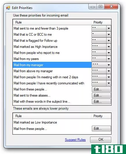 使用电子邮件优先排序器暂停收到的电子邮件
