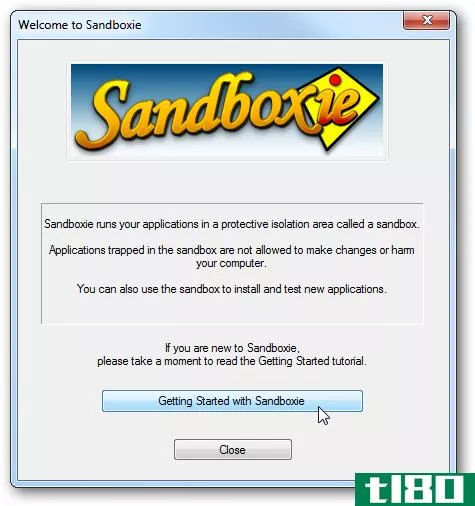 在sandboxie中运行应用程序以保持系统干净和安全