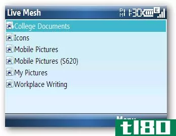使用live mesh在计算机和移动设备之间同步文件