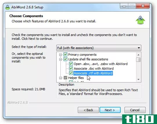 abiword是一个免费的文字处理器，适用于windows、linux和mac