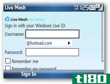 使用live mesh在计算机和移动设备之间同步文件