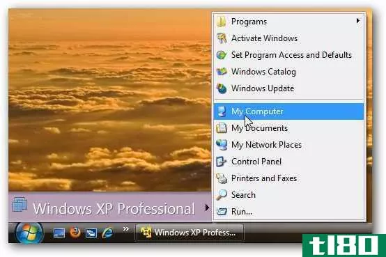为Windows7家庭版和vista创建xp模式