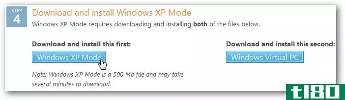 在没有硬件虚拟化的Windows7机器上运行xp模式