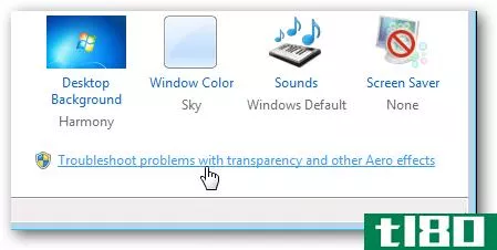 如何修复Windows7中的无空气透明度