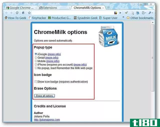 访问记住在谷歌chrome的牛奶简单的方法