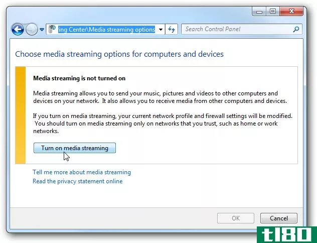 使用windows 7与家庭网络上的其他计算机共享数字媒体
