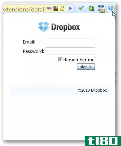 在google chrome中访问dropbox文件