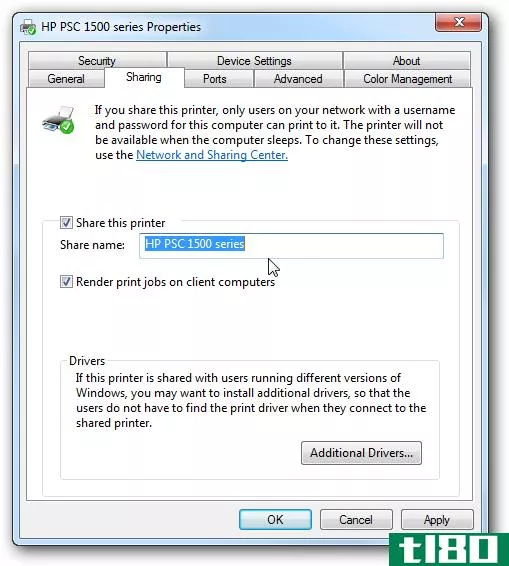 在Windows7和xp之间共享文件和打印机
