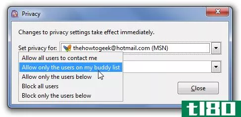 阻止讨厌的msn/windows live messenger垃圾邮件发送者
