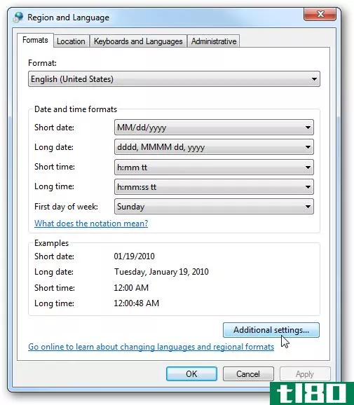 在Windows7中更改系统托盘时钟下的显示