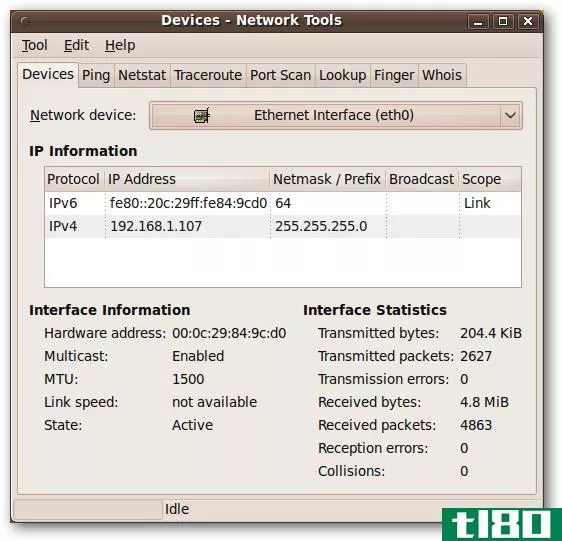如何在ubuntulinux中找到你的ip地址