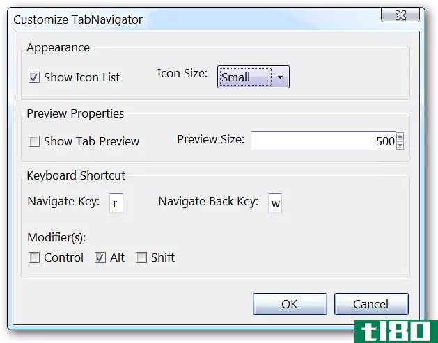使用tabnavigator在firefox中享受桌面alt tab样式的导航