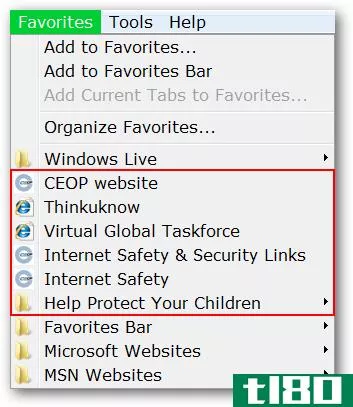 使用ceop增强型internet explorer 8帮助保护您的孩子