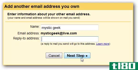 如何从您的gmail帐户收发hotmail