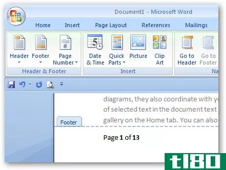 在word2007&2010中为文档添加页码