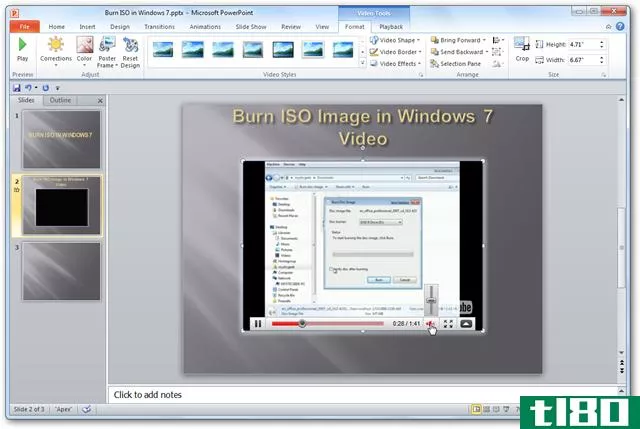如何在powerpoint2010中添加网络视频