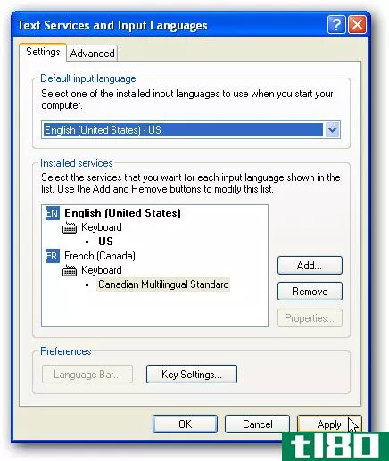 将键盘语言添加到xp、vista和windows 7