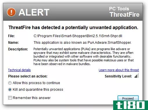 threatfire提供针对恶意软件和零日攻击的保护