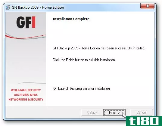 gfi备份家庭版是一个免费的windows数据备份实用程序