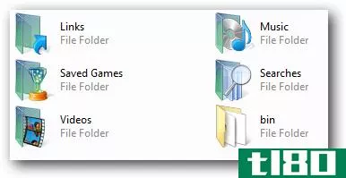 使用匹配的绿色图标在vista用户目录中创建新文件夹