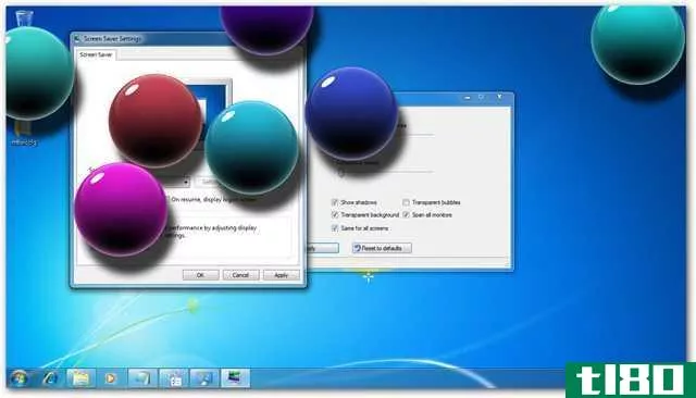 自定义Windows7和vista中的默认屏幕保护程序