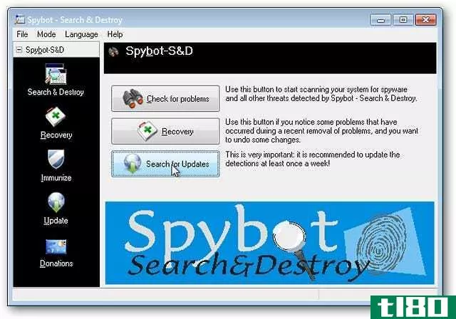 通过spybot搜索和销毁高效地清除恶意软件
