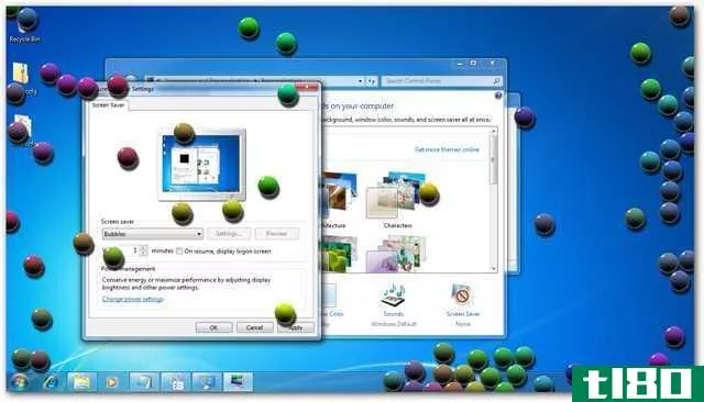 自定义Windows7和vista中的默认屏幕保护程序