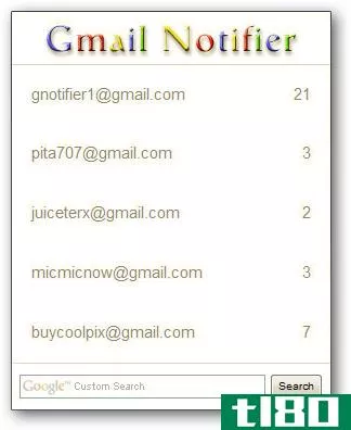 使用gmail通知程序跟踪新邮件