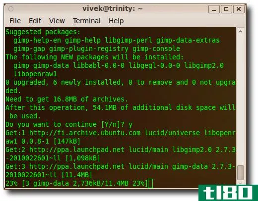 使用ppa在lucid lynx上安装gimp 2.7.1