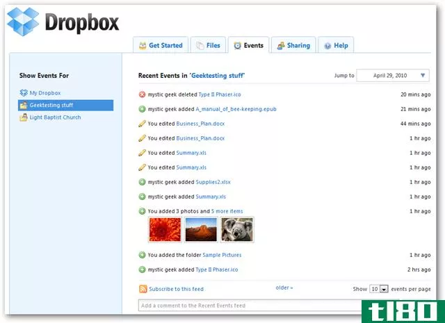 dropbox共享文件夹用户指南