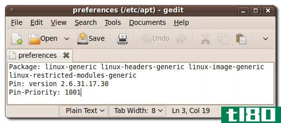如何在ubuntu中隐藏内核更新