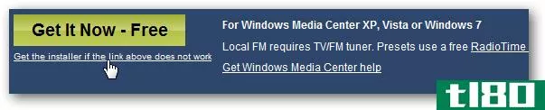 在windows media center中收听超过100000个广播电台