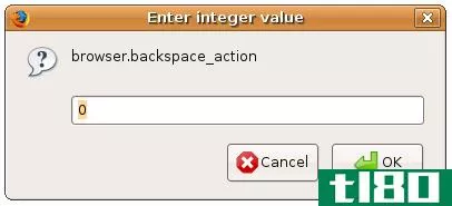 使backspace键在linux上的firefox中正常工作