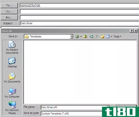 在outlook2003中创建电子邮件模板