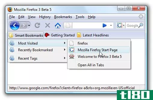 恢复Firefox3中丢失/删除的智能书签文件夹