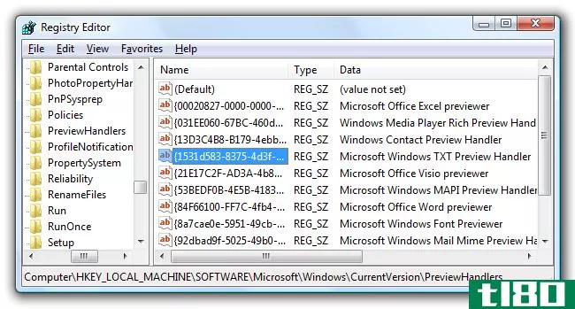 使windows vista资源管理器预览窗格适用于更多文件类型