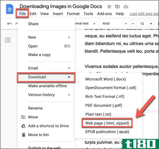 如何从googledocs文档下载和保存图像