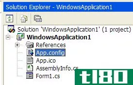 如何将配置文件添加到windows窗体应用程序