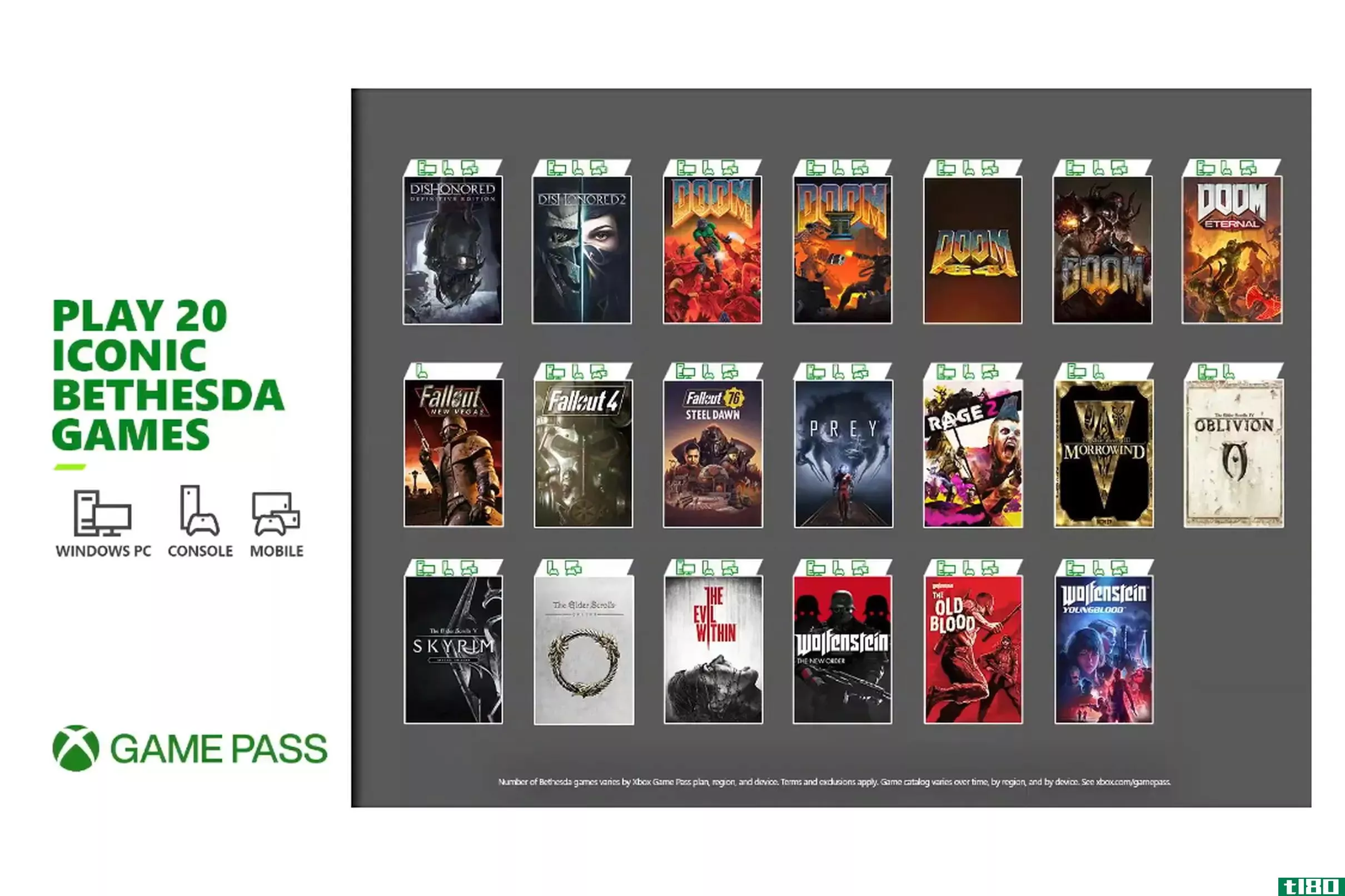 20款贝塞斯达游戏将于周五在xbox game pass上发售